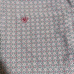 Ariat Red and White Geometric Shirt